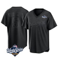 LA.Dodgers #5 Freddie Freeman Player Black World Series Pitch Fashion T-shirt Fdoa Stitched Jerseys