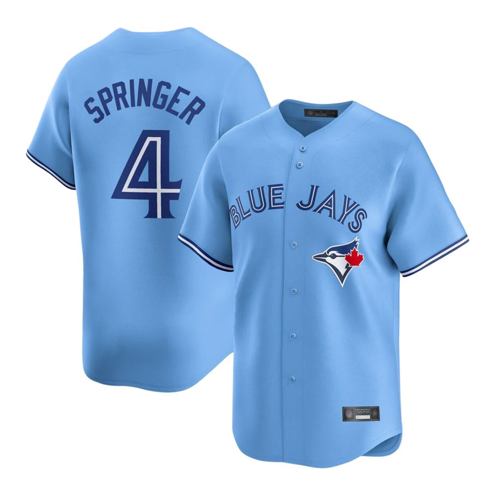 T.Blue Jays #4 George Springer Player Blue Home Game Fdoa Stitched Jerseys