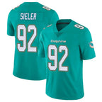 M.Dolphins #92 Zach Sieler Player Aqua Limited Vapor Untouchable Home Game Gdoa Stitched Jerseys