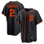 SF.Giants #2 Willy Adames Player  Black 2026 Home Game Fdoa Stitched Jerseys
