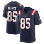 NE.Patriots #85 Hunter Henry Player Navy Home Game Gdoa Stitched Jerseys
