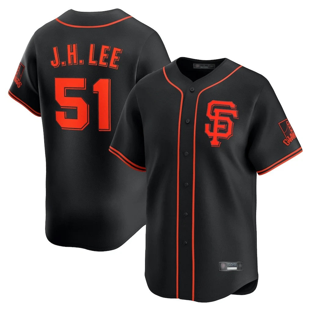 SF.Giants #51 Jung Hoo Lee Player  Black 2026 Home Limited Fdoa Stitched Jerseys
