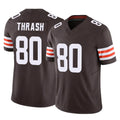 C.Browns #80 Jamari Thrash Player Brown Vapor F.U.S.E. Limited Home Game Gdoa Stitched Jerseys