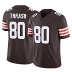 C.Browns #80 Jamari Thrash Player Brown Vapor F.U.S.E. Limited Home Game Gdoa Stitched Jerseys