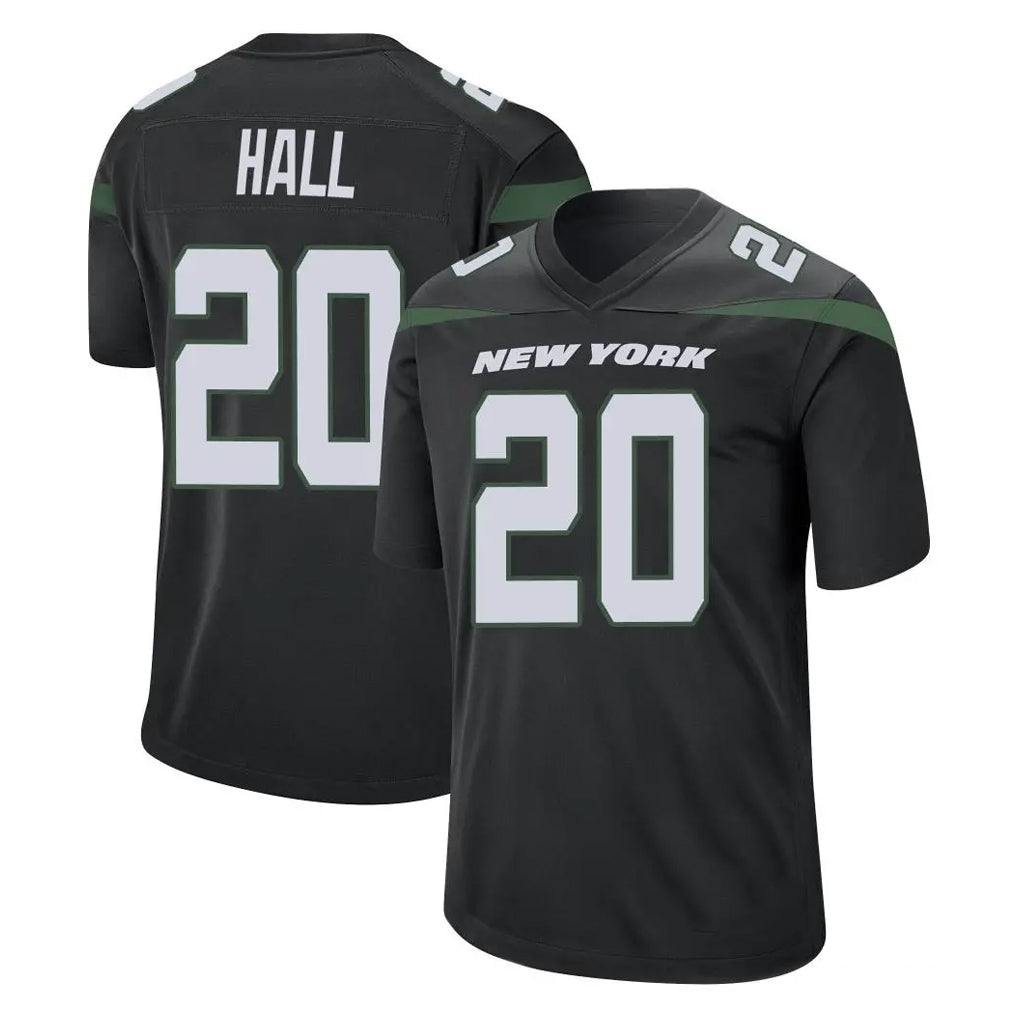 NY.Jets #20 Breece Hall Player Stealth Black Home Game Gdoa Stitched Jerseys