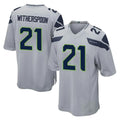 S.Seahawks #21 Devon Witherspoon Player Gray Home Game Gdoa Stitched Jerseys