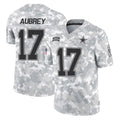 D.Cowboys #17 Brandon Aubrey Player Arctic Camo Salute to Service Limited Home Game Gdoa Stitched Jerseys