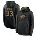 P.Eagles #33 Cooper DeJean Player Black Salute to Service Hoodies Limited Game Gdoa Stitched Jerseys