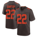 C.Browns #22 Dylan Sampson Player Brown Alternate Home Game Gdoa Stitched Jerseys