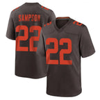 C.Browns #22 Dylan Sampson Player Brown Alternate Home Game Gdoa Stitched Jerseys