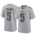 SF.49ers #5 Mike Evans Player Gray Atmosphere Fashion Home Game Gdoa Stitched Jerseys