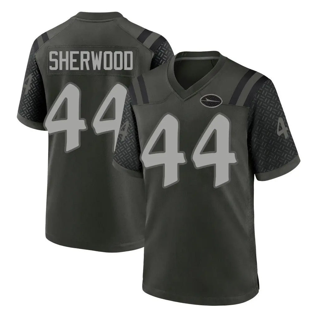 NY.Jets #44 Jamien Sherwood Player Green 2025 Rivalries Collection Home Game Gdoa Stitched Jerseys