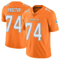 M.Dolphins #74 Kadyn Proctor Player Orange Limited Home Game Gdoa Stitched Jerseys