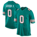 M.Dolphins #0 Ollie Gordon II Player Aqua Alternate Home Game Gdoa Stitched Jerseys