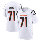 C.Bengals #71 Amarius Mims Player White Home Game Gdoa Stitched Jerseys