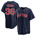 B.Red Sox #36 Triston Casas Player Navy Home Game Gdoa Stitched Jerseys