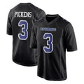 D.Cowboys #3 George Pickens Player Carbon Black Fashion Home Game Gdoa Stitched Jerseys