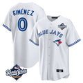 T.Blue Jays #0 Andres Gimenez Player White 2025 World Series Game Fdoa Stitched Jerseys
