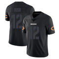 C.Bears #12 Devin Bush Player Black Impact Limited Game Gdoa Stitched Jerseys