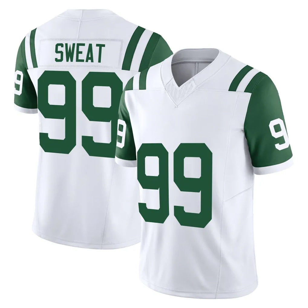 NY.Jets #99 T'Vondre Sweat Player White Limited Classic Vapor F.U.S.E. Home Game Gdoa Stitched Jerseys