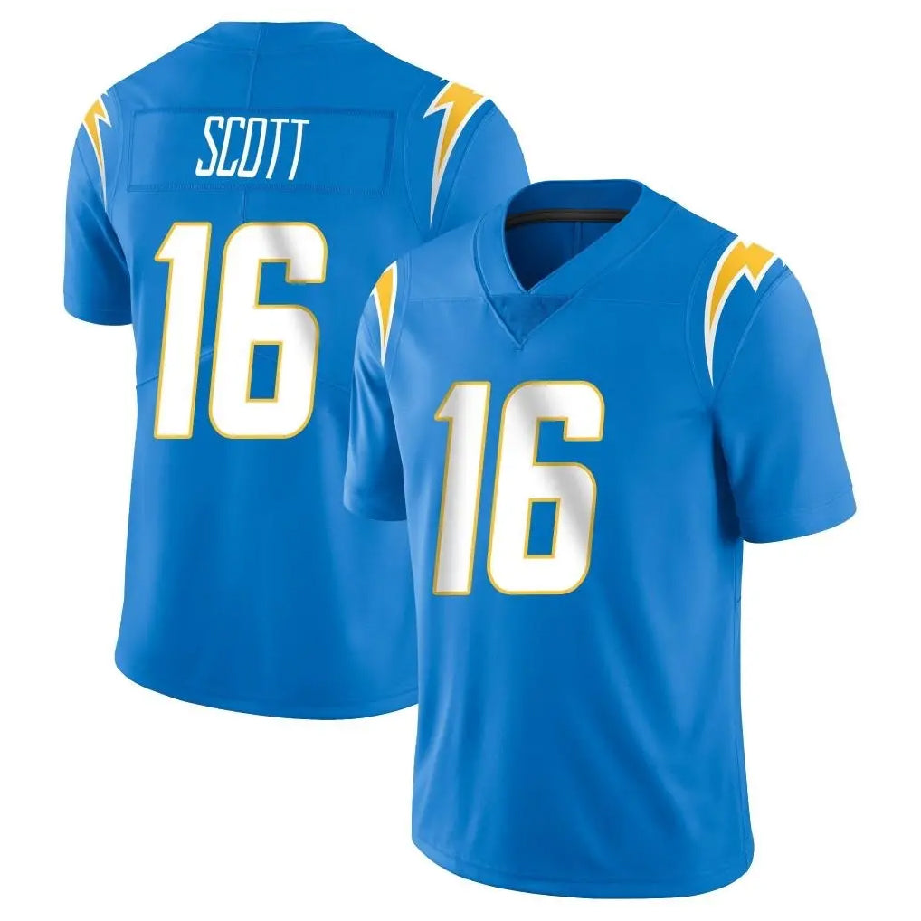 LA.Chargers #16 J.K. Scott Player Blue Limited Vapor Untouchable Home Game Gdoa Stitched Jerseys