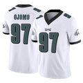 P.Eagles #97 Moro Ojomo Player White Limited Vapor F.U.S.E. Home Game Gdoa Stitched Jerseys