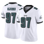 P.Eagles #97 Moro Ojomo Player White Limited Vapor F.U.S.E. Home Game Gdoa Stitched Jerseys
