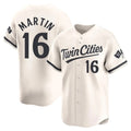 M.Twins #16 Austin Martin Player Cream Home Limited Fdoa Stitched Jerseys