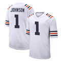 C.Bears #1 Jaylon Johnson Player White Classic Home Game Gdoa Stitched Jerseys