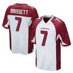 A.Cardinals #7 Jacoby Brissett Player White Cardinal Home Game Gdoa Stitched Jerseys