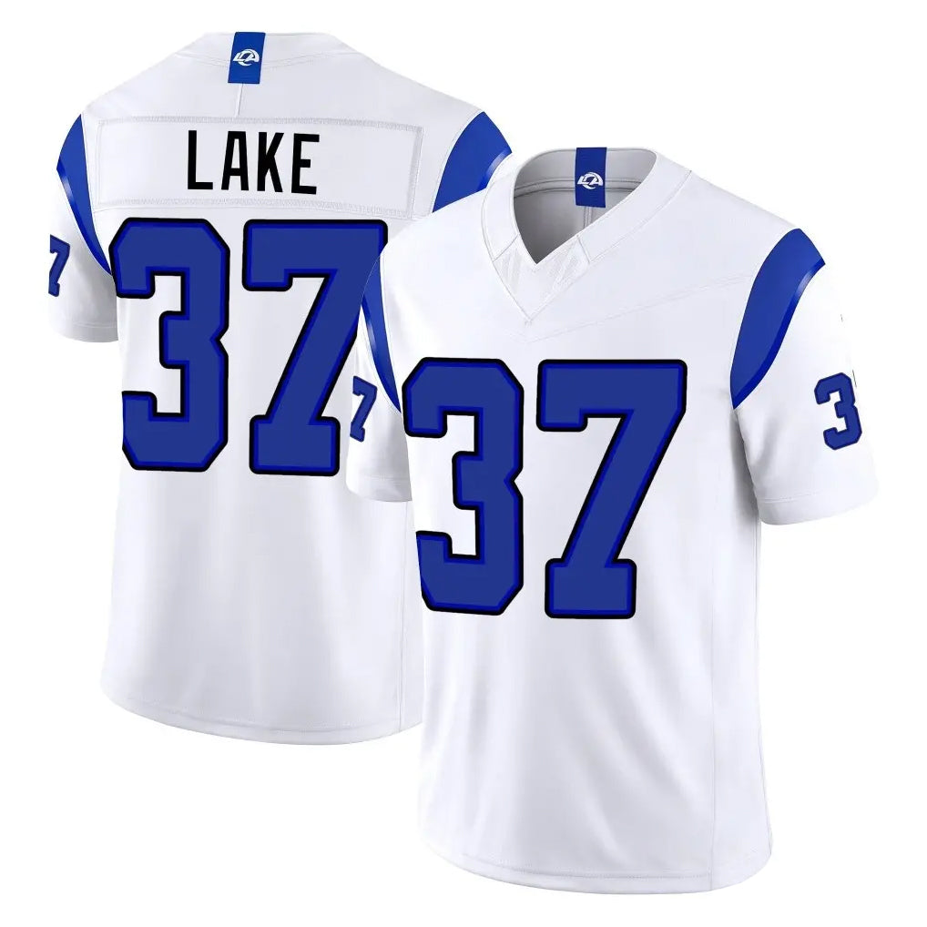 LA.Rams #37 Quentin Lake Player White Limited Fearsome Vapor F.U.S.E. Home Game Gdoa Stitched Jerseys