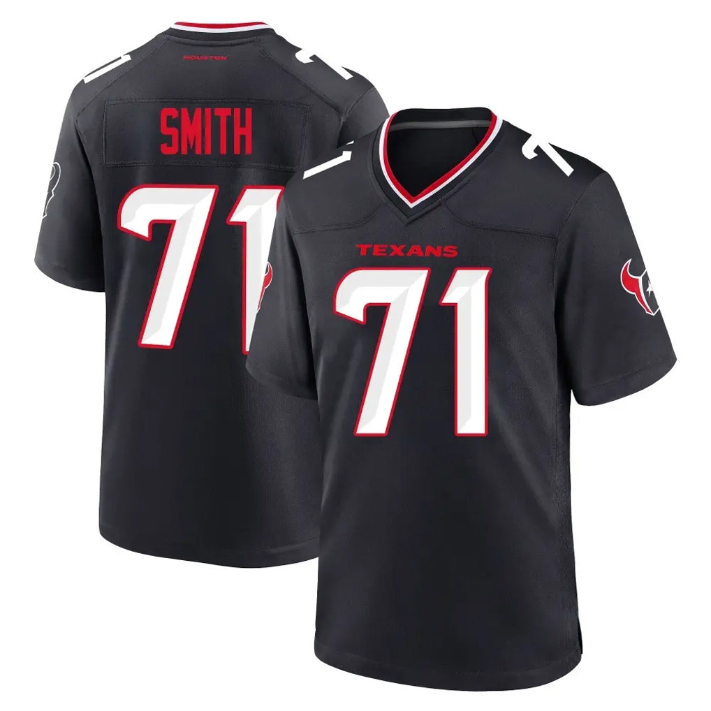 H.Texans #71 Braden Smith Player Navy Team Home Game Gdoa Stitched Jerseys