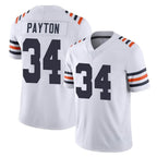 C.Bears #34 Walter Payton Player White Classic Vapor Limited Home Game Gdoa Stitched Jerseys