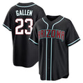 A.Diamondbacks #23 Zac Gallen Player Black Home Game Gdoa Stitched Jerseys