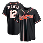 B.Orioles #12 Dylan Beavers Player Black Out Home Game Gdoa Stitched Jerseys
