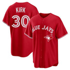 T.Blue Jays #30 Alejandro Kirk Player Red Home Game Fdoa Stitched Jerseys