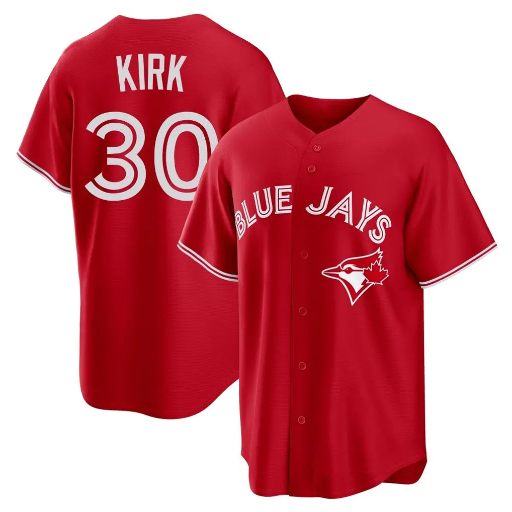 T.Blue Jays #30 Alejandro Kirk Player Red Home Game Fdoa Stitched Jerseys
