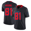 H.Texans #81 Jayden Higgins Player Navy Limited 2nd Alternate Vapor F.U.S.E. Home Game Gdoa Stitched Jerseys