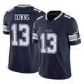 D.Cowboys #13 Caleb Downs Player Navy Limited Vapor F.U.S.E. Home Game Gdoa Stitched Jerseys