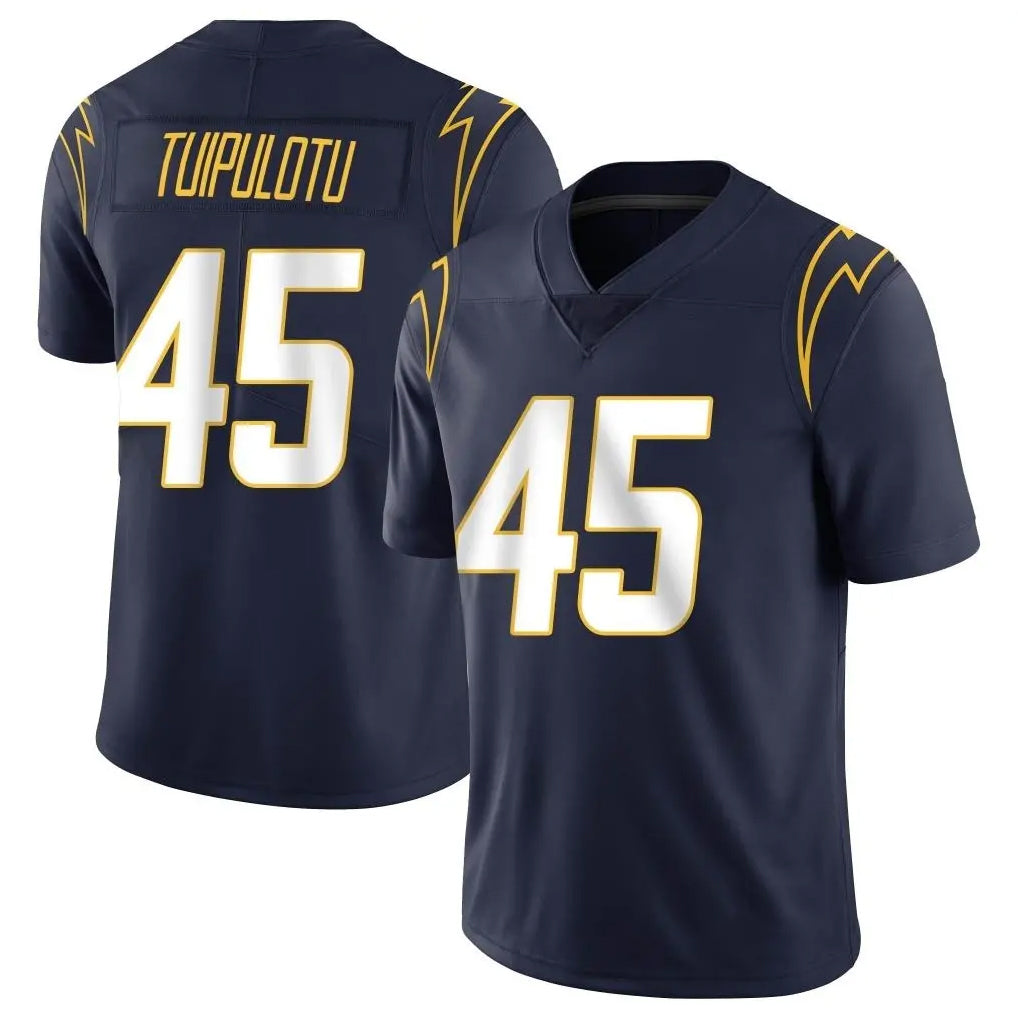LA.Chargers #45 Tuli Tuipulotu Player Navy Limited Vapor Untouchable Home Game Gdoa Stitched Jerseys