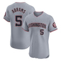 W.Nationals #5 CJ Abrams Player Gray Elite Road Replica Fdoa Stitched Jerseys