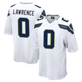 S.Seahawks #0 DeMarcus Lawrence Player White Home Game Gdoa Stitched Jerseys