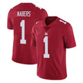 NY.Giants #1 Malik Nabers Player Red Limited Vapor Untouchable Home Game Gdoa Stitched Jerseys