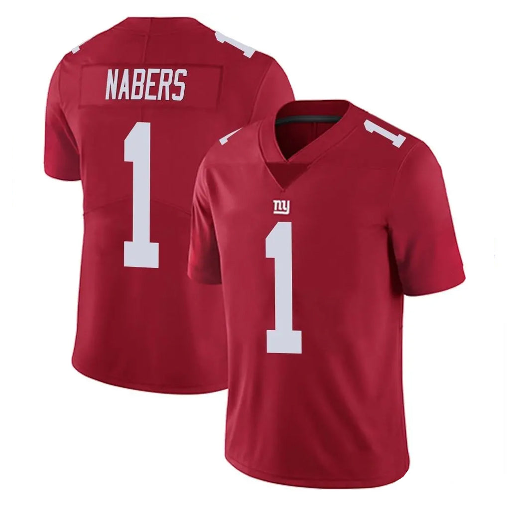 NY.Giants #1 Malik Nabers Player Red Limited Vapor Untouchable Home Game Gdoa Stitched Jerseys