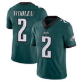 P.Eagles #2 Riq Woolen Player Team Color Green Vapor Untouchable Home Game Gdoa Stitched Jerseys