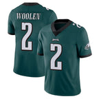 P.Eagles #2 Riq Woolen Player Team Color Green Vapor Untouchable Home Game Gdoa Stitched Jerseys