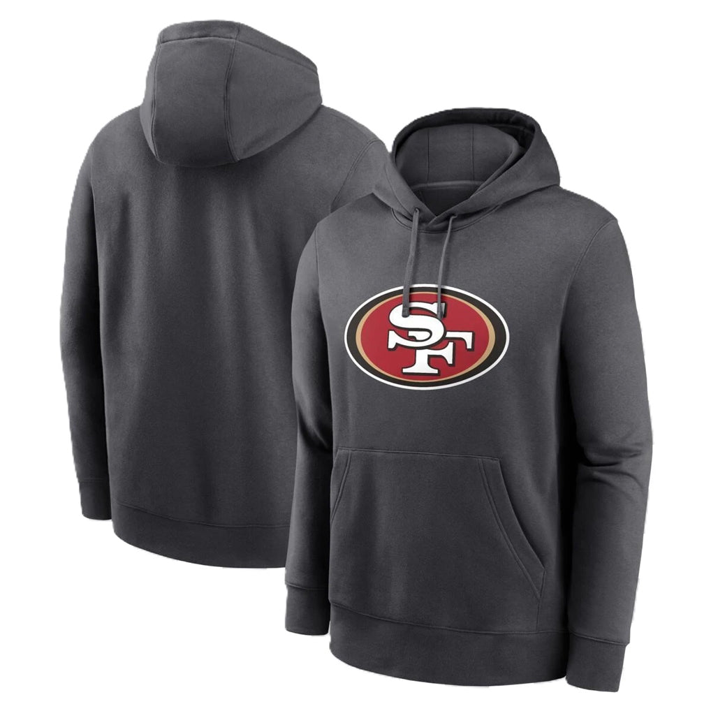 SF.49ers ## 49ers Blank Player Gray Pullover Hoodies Home Game Gdoa Stitched Jerseys