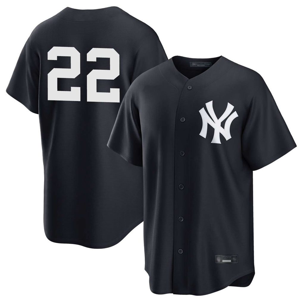 NY.Yankees #22 Ben Rice Player Navy Game Fdoa Stitched Jerseys