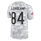 C.Bears #84 Colston Loveland Player Arctic Camo Salute to Service Limited Gdoa Stitched Jerseys