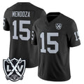 LV.Raiders #15 Fernando Mendoza Player Black 2026 Vapor Limited Home Game Gdoa Stitched Jerseys